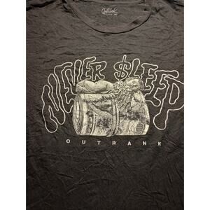 Never Sleep T Shirt Men's Size Large